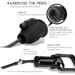 Male Vibrating Suck Stroke Cock Pump Silicone Penis Vibrator Glans 360° Precise Stimulation Vibrators With 10 Modes Glans Massager Exerciser Sleeves Masturbator Trainer Sex Toys For Men Couples