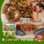 Dinosaur Walkie Talkies For Kids 2 Pack, T-Rex Dinosaur Toys Christmas Gifts For Kids 3-5 5-7 8-12 Adjustable Strap Long Range Outdoor Camping Toys Boys Birthday Gifts Stocking Stuffers
