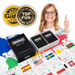 - Geography Card Game - Educational Games For Kids, Family And Adults - Cool Learning Gift Idea For Teenage Boys & Girls 8-12 With Map