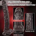 Realistic Huge Dildo Sex Toys, 13 inch Big Dildos with Strong Suction Cup for G Spot and Anal Play, Lifelike Thick Fake Penis Long Giant Anal Dildo Adult Sex Toy for Women/Men Couples Harness Strap-On