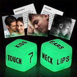 Glow In The Dark Love Dice - Date Night Game From Wife For Couple, Anniversary, Valentines Day, Gift For Him, Her, Husband, Wife, Boyfriend, Girlfriend
