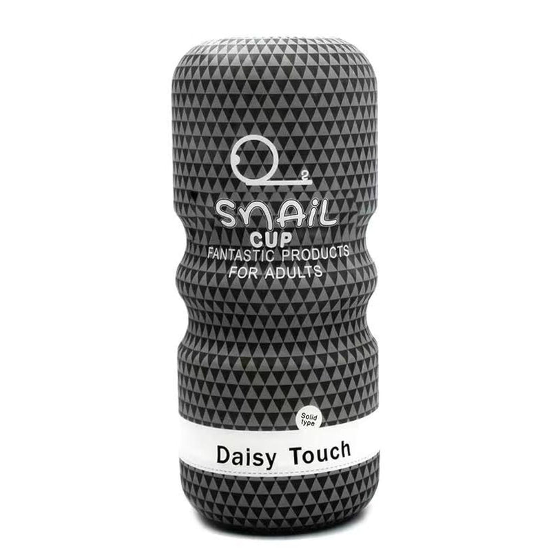Silicone Men Masturbator - Snail Aircraft Cup Masturbator - Pocket Pussy Stroker With Realistic Mouth Textured Structure For Deepthroat And Suction Feel For Men Penis Training And Blowjob (Black)