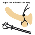 Adjustable Ball Stretcher Penis Ring Set Sex Toys For Men, Silicone Cock Rings For Men Erection Sex Adult Toys?Adults Male Long Lasting Cockring Delay Ejaculation
