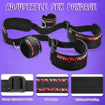 Bondage Restraints Bdsm Kit Adult Sex Toys - Bed Restraints Set With Bdsm Rope Handcuffs Blindfold, Sex Cuffs Neck To Wrist & Thigh, Adjustable Straps, Bondage Gear & Accessories, Bdsm Toy For Couples