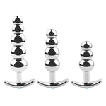 Anal Beads Jewelry Metal Butt Plug Anal Trainer Toy Sm Removable Base Anal Plug Sex Tools For Couple