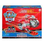 Paw Patrol, Moto Pups Marshall’s Deluxe Pull Back Motorcycle Vehicle with Wheelie Feature and Toy Figure