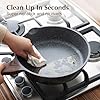 Nonstick Deep Frying Pan Skillet, 10/11/12-inch Saute Pan with Lid, Stay-cool Handle, Chef Pan Healthy Stone Cookware Cooking Pan, Induction Compatible, PFOA Free (10-Inch)