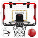 Indoor Basketball Hoop For Kids, Door Room Basketball Hoop,Mini Basketball Hoop With 4 Balls, Basketball Toys For 3 4 5 6 7 8 9 10 11 12 Year Old Boys