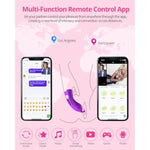 Adult Sex Toy Finger Vibrator For Couples - Mini Female Vibrator With App & 9 Powerful Vibrating Modes - Rechargeable Waterproof - Quiet G-Spot Nipple Clit Stimulator For Women Pleasure (Purple)