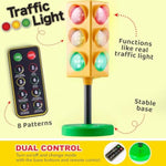 Traffic Light For Kids - Christmas Gifts For Boys - Kids Games - 8 Modes With Remote - Classroom Educational Lamp - Real Traffic Light Rotation Mode