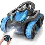 Remote Control Stunt Car 360° Upright & Side Rotating, 4Wd All Terrain Truck With Two Rechargeable Batteries, Christmas Birthday Present For 5-12 Boys (Blue)