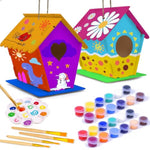 2 Pack Bird House Kits for Kids DIY Birdhouse Kit Build and Paint