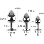 Anal Plug With Sexy Tail For Cosplay, Adult Sex Toys Of Stainless Steel Anal Plug (Black, Small)