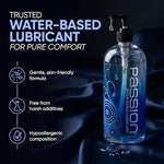 Passion Natural Water-Based Personal Lubricant, 4 Fl Oz - Premium, Non-Sticky, Easy-to-Clean Formula for Smooth, Comfortable Use