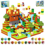 Magnetic Blocks, Magnetic Tiles Building Blocks, Magnet Cubes Stem Sensory Game Toys Christmas Birthday Gifts For Kids Boys Girls Age 3+ (Forest)