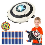 Shield Dart-Blasting Toys For Guns-Toys For Superhero 6 7 8 9+ Year Old Boys,Kids Roleplay Toy With Lights, With 30 Darts