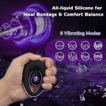 Vibrating Cock Ring With 360° Adjustable Bead Clitoral Stimulator, Pleasure Penis Ring Vibrator Couples Adult Sex Toys For Men Women, Soft 8 Vibrations Male Couple Sex Toy Game For Men