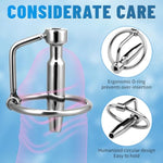 Urethral Plug, 1.77 Inch Hollow Urethral Sounds With Penis Rings Urethral Dilators Penis Plug Prostate Stimulation Masturbator Sex Toy For Men