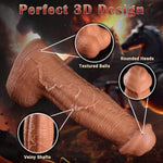 14 Inch Huge Thick Horse Cock Dildo, 3.7'' Diameter Xxl Massive Monster Dildos With Flared Head, Realistic Dual Density Silicone Giant Dildos Large Anal Dildo Anal Plug For Deep Penetration