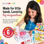 Rainbow Washable Paint Markers 6-Pack by Do A Dot Art