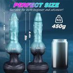 9'' Realistic Silicone Dildo, Knotted Fantasy Creature Dildo with Suction Cup, Soft Anal Dildos for G Spot & Prostate, Strap On Compatible, Large Monster Alien Dragon Adult Toy for Women Man Couple
