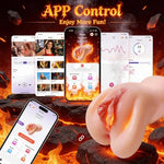 AI Sync Heat & Vibrating Pocket Pussy Masturbator Sex Toy for Men Sex Dolls