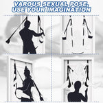 Door Sex Swing For Couples- Soft Plush Leather Bondage Sling With Adjustable Straps, Hanging Handcuffs & Leg Restraints Adult Toys For Couple