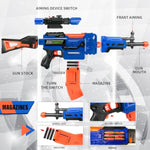 Kids Toy Sniper Rifle With Scope Tactical Vest Kit,4 In 1 Automatic Kids Sniper Rifle Toy Guns For Boys 8-12,Rifle Dart Guns Big Size,Toy Guns With Removable Magazines?2 Pcs