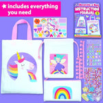 Unicorn and Fairy Themed Bag Decorating Craft Kit for Girls Ages 5-10