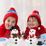 9 Pack Christmas Snowman Building Kit for Kids, Stocking Stuffers and Party Favors