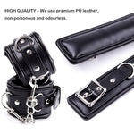 Adjustable Handcuffs Wrist Ankle Bracelets Sm Adult Plush Pu Leather Bondage Fetish Handcuffs Kit Cuff Restraint Set Sex Toy (Wrist)