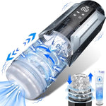 Automatic Male Masturbator Sex Toys - Penis Pump Male Sex Toys Pocket Pussy With 7 Sucking& Vibrating& Thrusting& Rotating Modes, 3D Realistic Textured 100% Waterproof Blowjob Sex Toy For Men Stroker