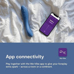 Rave 2 G Spot Vibrator | App Controlled G-Spot Stimulator Vibrator Dildo | Adult Sex Toy For Women & Couples | Personal Massager With 10 Vibration Modes | Waterproof & Rechargeable | Blue