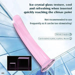 Pink Glass Butt Plug Trainer,Anal Plug Crystal Glass Anus Dilator For Beginner Advanced Men Women(M)