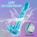 10.6 Inch Realistic Dildo Big Thick Silicone Dildos Sex Toy For Women Men Couples, Lifelike Soft Anal Dildo With Strong Suction Cup For Hands-Free, Realistic Fake Penis For Vagina Anal Play(Blue)