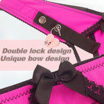 Male Sissy Chastity Cage Panties & Sexy Underwear Bdsm Sex Toys Set With Cock Fufu Clip & Cute Lock & Anti-Falling Belt Sm Feminizer Training Bondage Game Sex Toy For Gay Men Couple (M-Red)