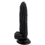 Sex Toys Realistic Dildo For Adults,8.1Inch Corn Dildo Monster Dildos Big Grain Adult Sex Toy With Strong Suction Cup Corn Style Waterproof Realistic Sex Toy Bendable Fake Penis For Women Men(Black)