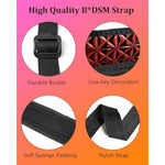 Bondage Restraints Sex Bdsm Kit, Bed Restraints Set With Neck To Thigh Adjustable Straps Handcuffs For Couples Game Play, Adult Sex Toy For Women Beginner Bondage Straps Leg Rope