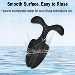 Silicone Anal Plug Butt Plug,Portable Adult Sex Toy?Prostate Massager Dilator for Comfortable Long-Term Wear,Anal Training Stimulator for Female Men Women Gay and Couples Masturbation (Black)