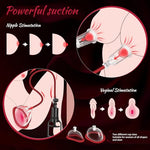 Pussy Pump Nipple Sucking Toys Include 2 Pussy & 2 Nipple Cups
