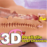 7.2Lb Sex Doll Torso For Men, Male Sex Dolls With Poseable Legs, Realistic Pocket Pussy Ass Stroker With 3D Textured Deep Vagina And Tight Anus, Adult Toys Male Masturbator For Men Masturbation