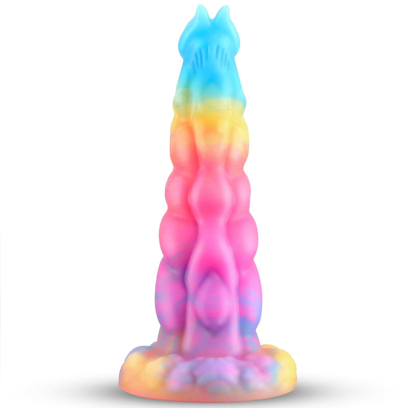 8 Inch Realistic Dildo, Fantasy Monster Knot Dildo, Large Anal Dildo With Powerful Suction Cups For G-Spot Stimulation And Prostate Orgasm, Lesbian And Gay Sex Adult Toys, Liquid Silicone Wolf Sex Toy