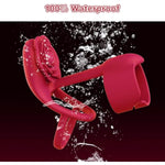 Vibrating Cock Ring Penis Sleeve With Rose Clitoral Stimulator, 3 In 1 Penis Ring Vibrator Couples Adult Sex Toys For Men Women, Male Female Couple Sex Toy With G Spot Clitoris Vibrator