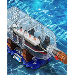 Titanic Ship In A Bottle Building Blocks Set, Creative Collectible Display Model Set, Great Idea Gift Toy For Adults And Kids(878 Pcs)