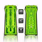 Blush M For Men 8.5" M2 Superior Masturbator, 3 Pleasure Chambers Stroker, Flip Open Squeeze Pressure Control Cup, Soft X5 Plus Sleeve, Realistic Blowjob & Vagina Sensation Adult Sex Toy Men - (Black)