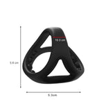 Silicone Penis Cock Ring Erection Sling Ball Stretcher Penis Cock Ring Sling Cage Sleeve Ball Stretcher Male Sex Toys For Men, Black