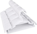 Kids Hangers 100 Pack Baby Hangers for Closet Toddler Hangers Plastic White Childrens Hangers Small Hangers 10.24inch