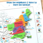 Mapology United States Puzzle | Educational Toys For Kids 5-7 | Learn Usa States Along With Their Fun Facts | Puzzles For Kids Ages 4-8
