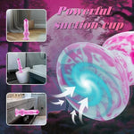 10 Inch Dog Knot Hard Dildo Monster With Suction Cup, Silicone Animal Fantasy Horse Knotted Anal Dildo Thick Large, Huge Dragon Colored Pink Xl Dildo Wolf Penis Anal Plug Unique Sex Toy For Men Women
