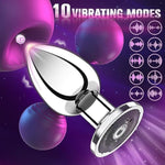 Vibrating Anal Plug - Vibrating Butt Plug With 10 Vibrating Modes Remote Control Vibrator, Vibrating Anal Vibrator For Men, Couples Dildos Prostate Massager, Vibrating Anal Beads, Sex Machine